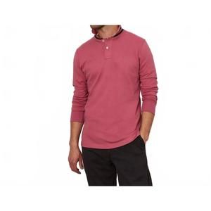 NEW EDEN PARK long sleeve polo tee in pink